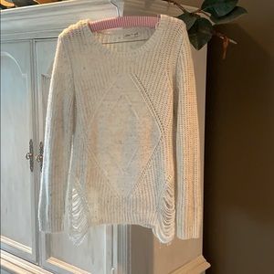 Olive and Oak cream knit sweater.